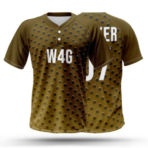 Men's Baseball Jersey Polka Dot Print Sublimated 100% <b>Polyester</b> Short Sleeve Breathable Regular Fit Adult All Seasons - Product Image 1