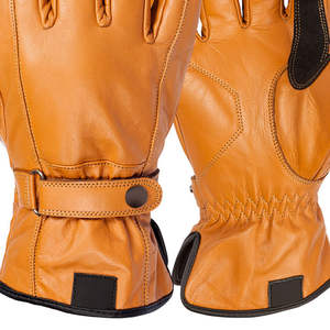 Gants de moto en cuir d'hiver à prix d'usine en gros, antidérapants, à doigts complets, compatibles écran tactile, avec logo personnalisé, respirants - Product Image 6