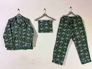 Floral Print Women Pajama <b>Set</b> Cotton Sleepwear Long Sleeve Lounge Wear for Summer - Product Image 5