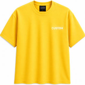 Fabricant de t-shirts en coton pour hommes OEM ODM, logo personnalisé, t-shirt uni à col rond, vente en gros, fournisseur de vêtements à marque privée, prix d'usine - Product Image 1