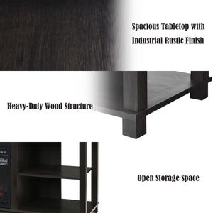 คอนโซลตู้เก็บของทีวีปรับได้2ชั้นสำหรับแท่นวางและคอนโซล - Product Image 4