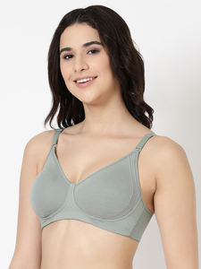 Ladies Full Coverage Encircle Support Bra Soft Seamless Wireless Bra Plus Size Comfortable Breathable Everyday <b>Lingerie</b> - Product Image 4