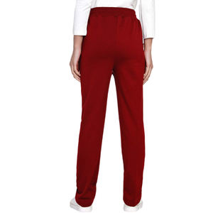 Pantalon décontracté en toile pour femme, taille élastique, coupe droite ample, en polyester, style urbain, à prix abordable - Product Image 6