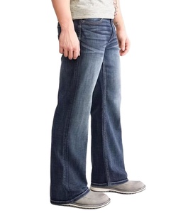 Meilleur Jean Droit en Denim Style 2026 Uni Taille Mi-Haute Écologique Léger Tendance Urbaine Homme Grande Taille Décontracté Chic 100% Coton - Product Image 1
