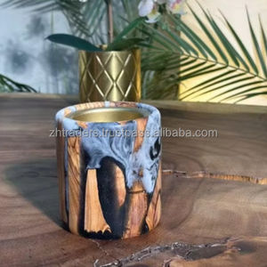 Quemador de Incienso de Resina Epoxi y Madera de Acacia Sacred Ember Elite, Soporte de Oud de Lujo Hecho a Mano para Decoración Árabe, Ramadán y Eid - Product Image 1