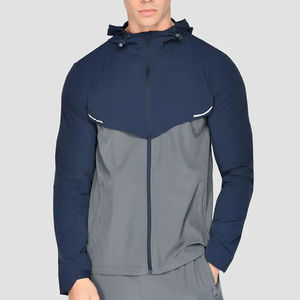 Ensemble de survêtement léger et confortable pour homme, coupe-vent imperméable deux pièces pour l'exercice et la course, idéal pour le streetwear et l'entraînement. - Product Image 3