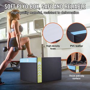 Pedana Pliometrica 3-in-1 in Schiuma EVA da 30/24/20 Pollici, Antiscivolo, per Esercizi Fitness e Allenamento di Agilità - Product Image 4