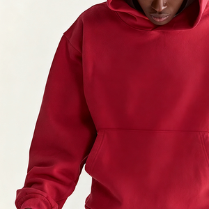 Sweat-shirts à capuche en coton imprimé personnalisés de haute qualité pour l'hiver, coupe oversize, épais, à épaules tombantes, unisexe, style streetwear - Product Image 3