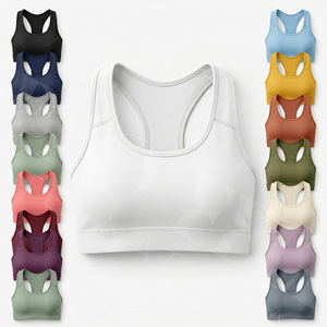 Exercise Custom Made High Impact Seamless Sports Bra Push Up Gym Yoga Fitness Workout <b>Running</b> Shockproof <b>Padded</b> Whole Sale Bra - Product Image 1