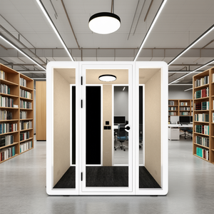 Duo HIPOD : Cabines Acoustiques Modulaires pour Bureau, Mobilier Intérieur pour un Environnement de Travail Optimal avec Excellente Absorption Sonore - Product Image 3