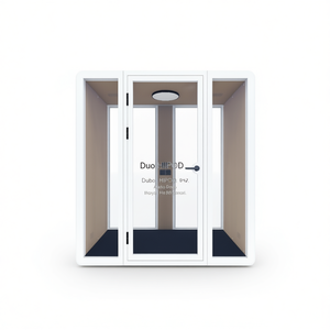 Cabines Acoustiques de Bureau Duo HIPOD – Postes de Travail Privés Intérieurs avec Panneaux Acoustiques et Compartiments Téléphoniques - Product Image 2