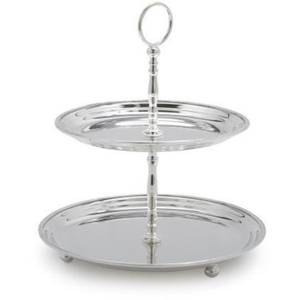 Présentoir à cupcakes à 2 niveaux, plateau de service élégant pour desserts, idéal pour fêtes, mariages, anniversaires, présentation de collations, fournitures de fête - Product Image 4