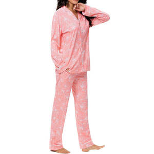 Vêtements de nuit pour femmes les plus vendus, respirants, confortables, écologiques, légers, pour un usage décontracté, grandes tailles, polyester/coton - Product Image 3