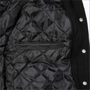 <b>Jacket</b> for Man, Man <b>Jacket</b> Highest Quality Blank Design 100% Wool Satin Varsity <b>Jacket</b> Men Long Sleeve Custom Embroidery logo - Product Image 5