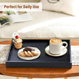 Plateau de service en bois de manguier massif artisanal de luxe avec finition à grain naturel pour une présentation élégante à la maison et à l'hôtel - Product Image 5