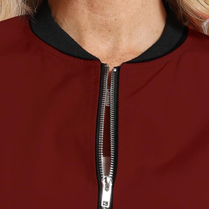 Women Fashion Bomber <b>Jacket</b> <b>Lightweight</b> Breathable Dyed Windproof Warm Soft Comfortable Casual Outerwear - Product Image 5