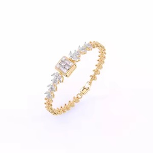 White Gold Elegant Design Multi Shape Diamond Bracelet For Women Natural Moissanite Diamond Bracelet At Reasonable Price - Product Image 3