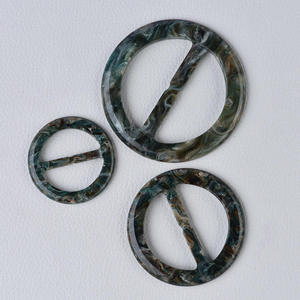หัวเข็มขัดเรซิ่นทรงวงรีสีสันสดใสสำหรับตกแต่งกระเป๋า - Product Image 5
