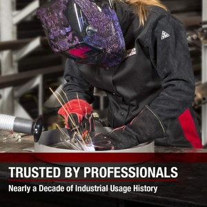 Gants de soudure en cuir de vachette pleine fleur, nouvelle conception personnalisée, renforcés, robustes, protection industrielle, protection des mains, lutte contre les incendies - Product Image 1