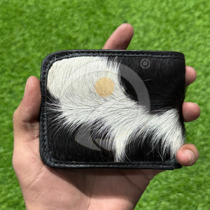 Wholesale price Handmade Hair Leather <b>Wallet</b> Mens <b>Compact</b> Everyday Organizer With Premium Cowhide Texture leather <b>Wallet</b> - Product Image 4