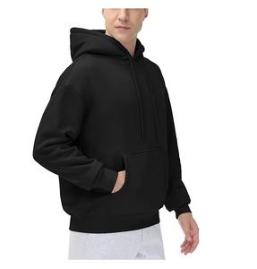 Nueva Sudadera con Capucha para Hombre, Elegante, 100% Algodón, Forrada, Manga Larga, Cuello Caído, Color Sólido, Cómoda, Tallas Grandes, Personalizable - Product Image 6