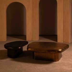 Consigue tu Mesa Consola de Estilo Moderno de Mediados de Siglo, Base de Pedestal de Madera Maciza, Muebles Hechos a Mano para Sala de Estar - Product Image 5