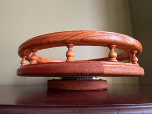 Bandeja giratoria de madera Simple Lazy Susan, ideal para mesa de comedor, encimera de cocina y uso diario. Venta al por mayor desde India. - Product Image 2