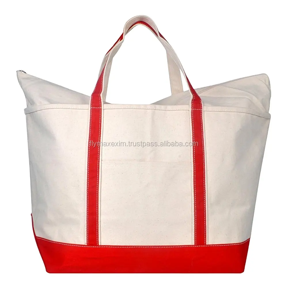 Migliore offerta promozionale borsa Shopping Tote grande in tela di poliestere da 12 once con ordine di Design personalizzato Online