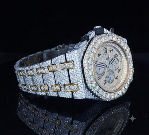 <b>Automatic</b> Moissanite Watch Fully Out VVS Clarity Diamond Watch For Men & Women - Product Image 2