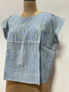 Haut en coton pour femmes, coupe ample, léger, haut d'été naturel, décontracté, style bohème, vêtements faits à la main - Product Image 3