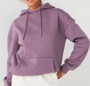 Sudadera con Capucha para Mujer al por Mayor, Transpirable, de Algodón y Felpa, Personalizable, Proveedor de Ropa Deportiva OEM - Product Image 1
