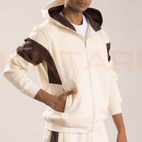 Ensemble de survêtement d'hiver à capuche pour homme, vêtements de sport personnalisés, veste zippée intégrale, pantalon de jogging, tenue d'entraînement, écologique, vente en gros, OEM