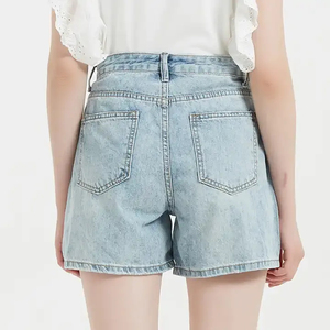Shorts de Mezclilla Personalizados para Mujer, Cintura Alta, Ligeros, Ecológicos, Directo de Fábrica - Product Image 5