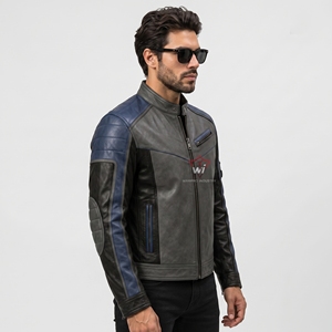 Chaqueta de Cuero para Hombre, Abrigo de Cuero Clásico, Material Suave y Duradero, Ajuste Cómodo, Prenda Exterior Elegante para Uso Casual, Viajes y Actividades al Aire Libre - Product Image 4