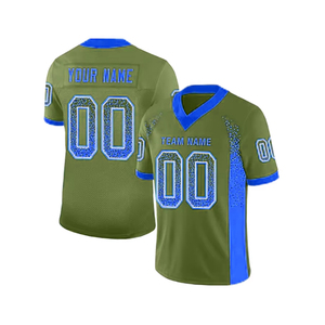 เสื้อฟุตบอลอเมริกันแบบใหม่ ดีไซน์พิเศษ ระบายอากาศได้ดี สำหรับผู้ชาย ขายดี ชุดกีฬา ชุดฟุตบอลอเมริกันมืออาชีพ - Product Image 4