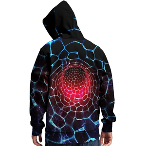 Sweat à capuche graphique pour homme en coton 100% avec logo personnalisé, en molleton imprimé, idéal pour l'hiver – Vente en gros - Product Image 4