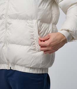High Quality White Custom Puffer Jacket Removable Hood <b>Bubble</b> <b>Coat</b> Mens Winter Best Selling Light Color Puffer Jackets - Product Image 5
