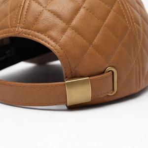 Men's New Cowhide Leather Trucker Cap Breathable Mesh Back Adjustable Baseball <b>Hat</b> - Product Image 5