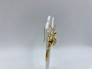 Pendientes colgantes finos de 1 Micra chapados en oro elegantes al mejor precio, perla con Base de latón Premium de estilo clásico para regalos de fiestas de boda - Product Image 2