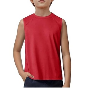 Camiseta sin mangas personalizada para niños, chaleco para bebés, pantalones deportivos, ropa para actividades deportivas de verano, camisetas sin mangas para niños - Product Image 6