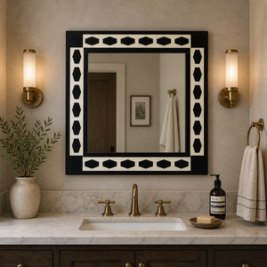Luxury Large Antique Decorative Wall <b>Mirror</b> | Vintage French Style Living Room Decor | Premium Handcrafted Home Accent <b>Mirror</b> - Product Image 4