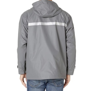 <b>Men's</b> Hooded Color Blocking <b>Racer</b> <b>Jacket</b> Dark Blue Red White Polyester Windproof Zipper Closure Spring Sporty Wear - Product Image 2