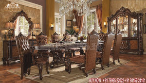 Table à manger en bois de teck de haute qualité, Table à 8 places, décoration de mariage Sri lancan, Dom du Mandapam, sud-indien - Product Image 6