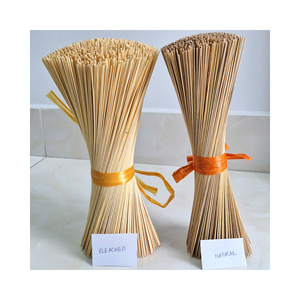 Bâtonnets d'encens en bambou bio, surface lisse, bâtonnets fendus pour la diffusion de parfum, emballage en vrac, exportateur en gros - Product Image 1