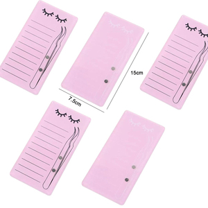 Custom Printed Frosted Acrylic Eyelash Tile Organizer with Flower <b>Glue</b> Cups Holder Professional <b>Lash</b> <b>Extension</b> Strips Scales - Product Image 6