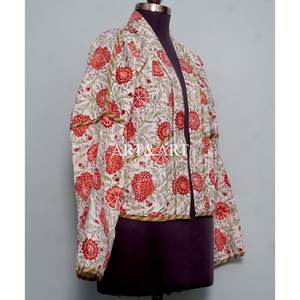 Nouvelle arrivée : veste en coton 100% pur, faite main, style Kantha indien, pour femmes et filles, idéale pour les soirées hivernales. - Product Image 4