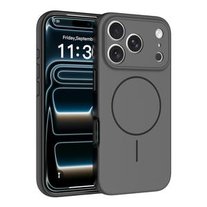 Coque de téléphone en TPU magnétique effet seconde peau avec cordon, antichoc, protection 2-en-1 pour iPhone 15 / 16 / 17 Series - Product Image 1