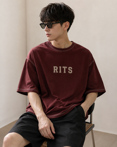 T-shirt surdimensionné en coton épais 160 g/m² pour homme, col rond, personnalisé avec logo, style streetwear, écologique, respirant, imprimé sérigraphié effet délavé - Product Image 4