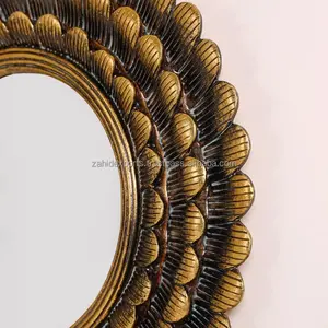 Espejo de Pared Metálico de Alta Demanda para Decoración de Dormitorio y Sala de Estar, Espejo de Pared Redondo de Cuerpo Entero - Product Image 3