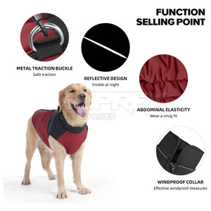 Abrigo de Invierno para Perros, Impermeable, Ecológico, Moderno, de Poliéster y Algodón Sólido, Chaqueta Aislante Suave para Clima Frío y Actividades al Aire Libre - Product Image 2
